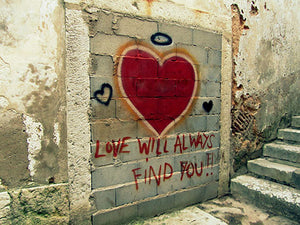 Carteira & Bolsa Bainha de Rua "O amor sempre te encontrará"